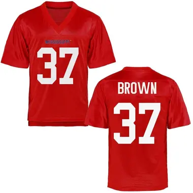 AJ Brown Youth Ole Miss Rebels Cardinal Football College Jersey - Game