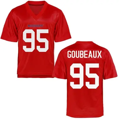 Ben Goubeaux Men's Ole Miss Rebels Cardinal Football College Jersey - Game