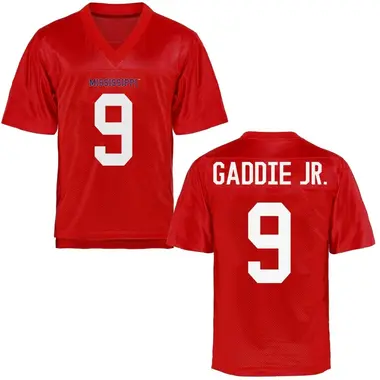 DeShawn Gaddie Jr. Men's Ole Miss Rebels Cardinal Football College Jersey - Game