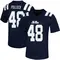 Navy Charlie Pollock Men's Ole Miss Rebels Untouchable Football Jersey - Game