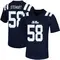 Navy Elliot Stewart Men's Ole Miss Rebels Untouchable Football Jersey - Game