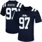 Navy Kamron Beavers Men's Ole Miss Rebels Untouchable Football Jersey - Game