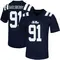 Navy Myles Saulsberry Men's Ole Miss Rebels Untouchable Football Jersey - Game