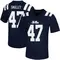 Navy Wyatt Smalley Youth Ole Miss Rebels Untouchable Football Jersey - Game