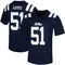 Navy Zxavian Harris Men's Ole Miss Rebels Untouchable Football Jersey - Game