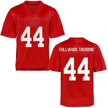 Nyseer Fullwood-Theodore Men's Ole Miss Rebels Cardinal Football College Jersey - Replica