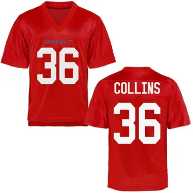 Raymond Collins Men's Ole Miss Rebels Cardinal Football College Jersey - Game