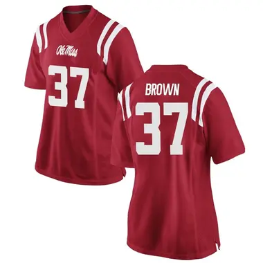 Red AJ Brown Women's Ole Miss Rebels Football College Jersey - Replica