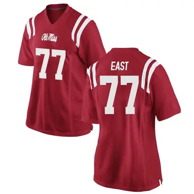 Red Cam East Women's Ole Miss Rebels Football College Jersey - Replica