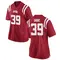 Red Carter Short Women's Ole Miss Rebels Football College Jersey - Game