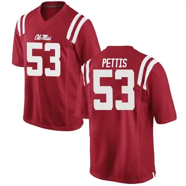 Red Cephas Pettis Youth Ole Miss Rebels Football College Jersey - Game