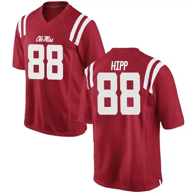 Red Dillon Hipp Men's Ole Miss Rebels Football College Jersey - Replica