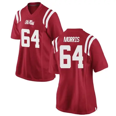 Red Ethan Morris Women's Ole Miss Rebels Football College Jersey - Game