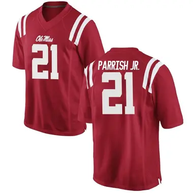 Red Henry Parrish Jr. Men's Ole Miss Rebels Football College Jersey - Game