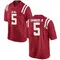 Red John Saunders Jr. Men's Ole Miss Rebels Football College Jersey - Game