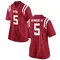 Red John Saunders Jr. Women's Ole Miss Rebels Football College Jersey - Game