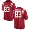 Red Lex Boucvalt Men's Ole Miss Rebels Football College Jersey - Game