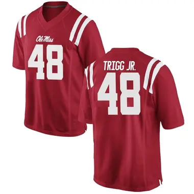 Red Mark Trigg Jr. Men's Ole Miss Rebels Football College Jersey - Game