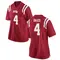 Red Micah Davis Women's Ole Miss Rebels Football College Jersey - Game