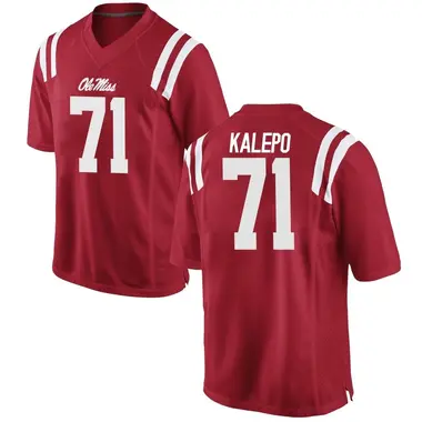 Red Nate Kalepo Youth Ole Miss Rebels Football College Jersey - Replica