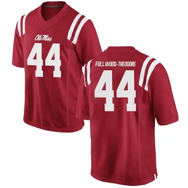 Red Nyseer Fullwood-Theodore Men's Ole Miss Rebels Football College Jersey - Game