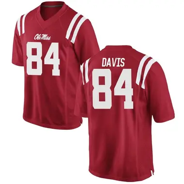 Red Qua Davis Youth Ole Miss Rebels Football College Jersey - Replica