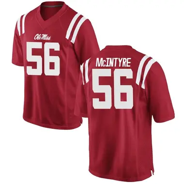 Red Reece McIntyre Men's Ole Miss Rebels Football College Jersey - Replica