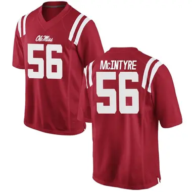 Red Reece McIntyre Youth Ole Miss Rebels Football College Jersey - Replica