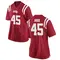 Red Sean Judge Women's Ole Miss Rebels Football College Jersey - Game