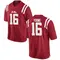 Red Teja Young Men's Ole Miss Rebels Football College Jersey - Game