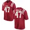 Red Wyatt Smalley Men's Ole Miss Rebels Football College Jersey - Replica